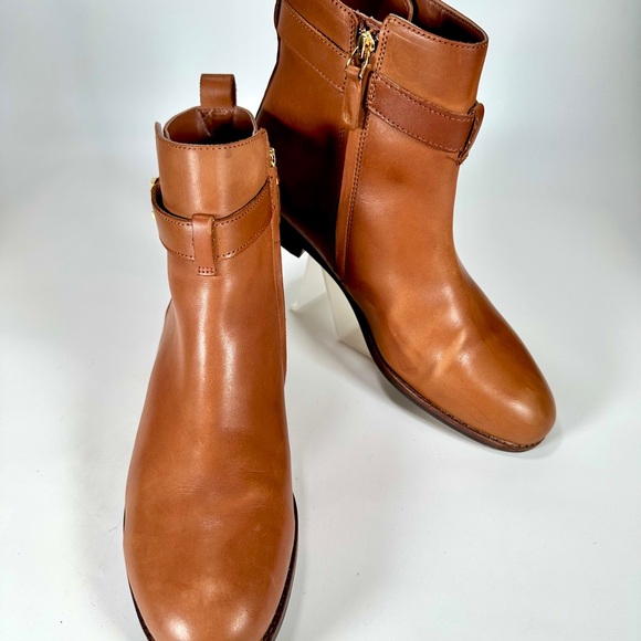 Lauren Ralph Lauren Briele Brown Leather Boots US 9.5 B - Picture 6 of 16